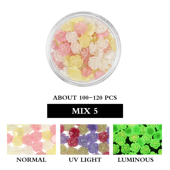 A66 Resin Camellias (UV Light Change Color/Luminous)