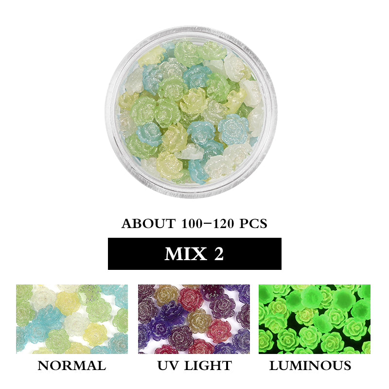 A66 Resin Camellias (UV Light Change Color/Luminous)